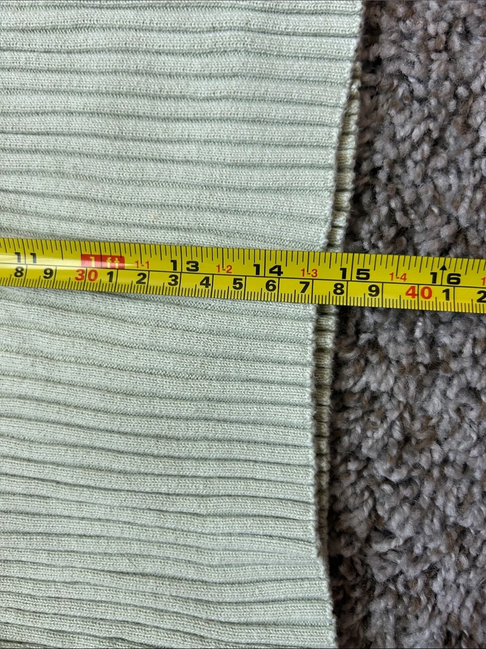 Brandy Melville Light Green Ribbed Polo Crop Sweater Top